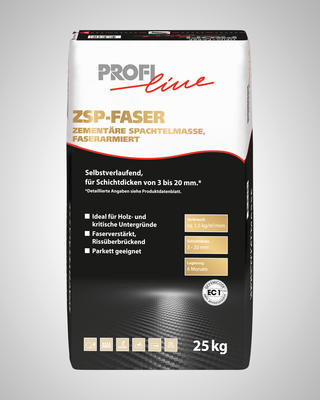 PROFIline ZSP-FASER Zementäre Spachtelmasse 25 kg