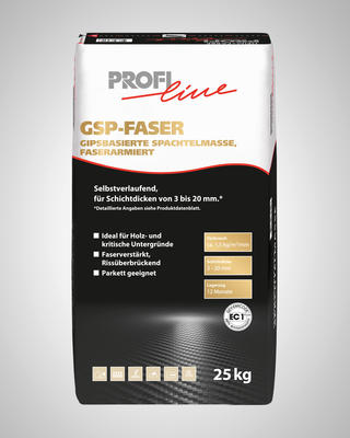 PROFIline GSP-FASER Gipsspachtelmasse 25kg