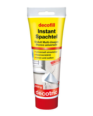decofill Reparatur-Schnellspachtel 400 g weiß Gebrauchsfertige Spachtelmasse 