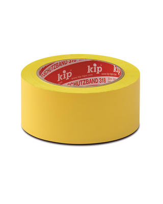 Kip PVC-Schutzband 318 - quergerillt Gelb