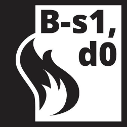 Sicherheitskriterien - Brandverhalten - B-s1, d0 - schwer entflammbar