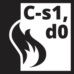 Sicherheitskriterien - Brandverhalten - C-s1, d0 - schwer entflammbar
