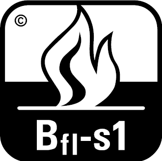 Sicherheitskriterien - Brandverhalten - Bfl-s1 - schwer entflammbar